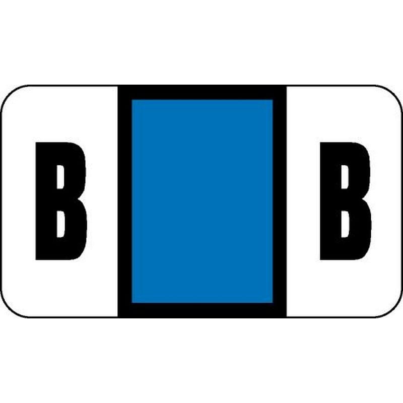 Safeguard Compatible "B" Labels, Laminated Stock, 15/16" X 1-5/8" Individual Letters - Roll of 500