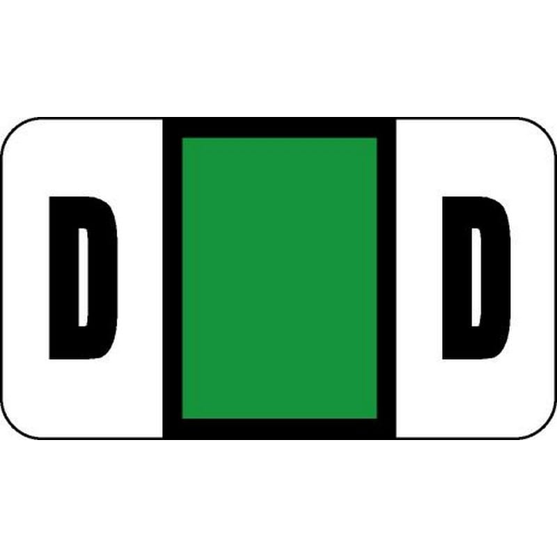 Safeguard Compatible "D" Labels, Laminated Stock, 15/16" X 1-5/8" Individual Letters - Roll of 500 - Image 2