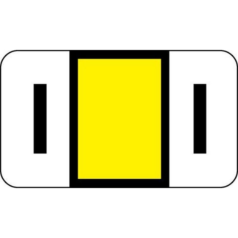Safeguard Compatible "I" Labels, Laminated Stock, 15/16" X 1-5/8" Individual Letters - Roll of 500