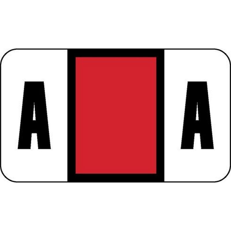 Safeguard Compatible "A" Labels, Laminated Stock, 15/16" X 1-5/8" Individual Letters - Pack of 240