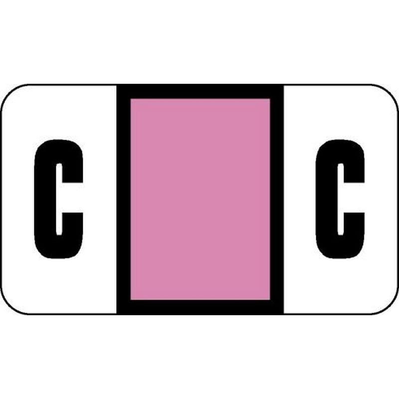 Safeguard Compatible "C" Labels, Laminated Stock, 15/16" X 1-5/8" Individual Letters - Pack of 240 - Image 2