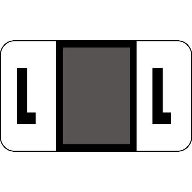 Safeguard Compatible "L" Labels, Laminated Stock, 15/16" X 1-5/8" Individual Letters - Pack of 240
