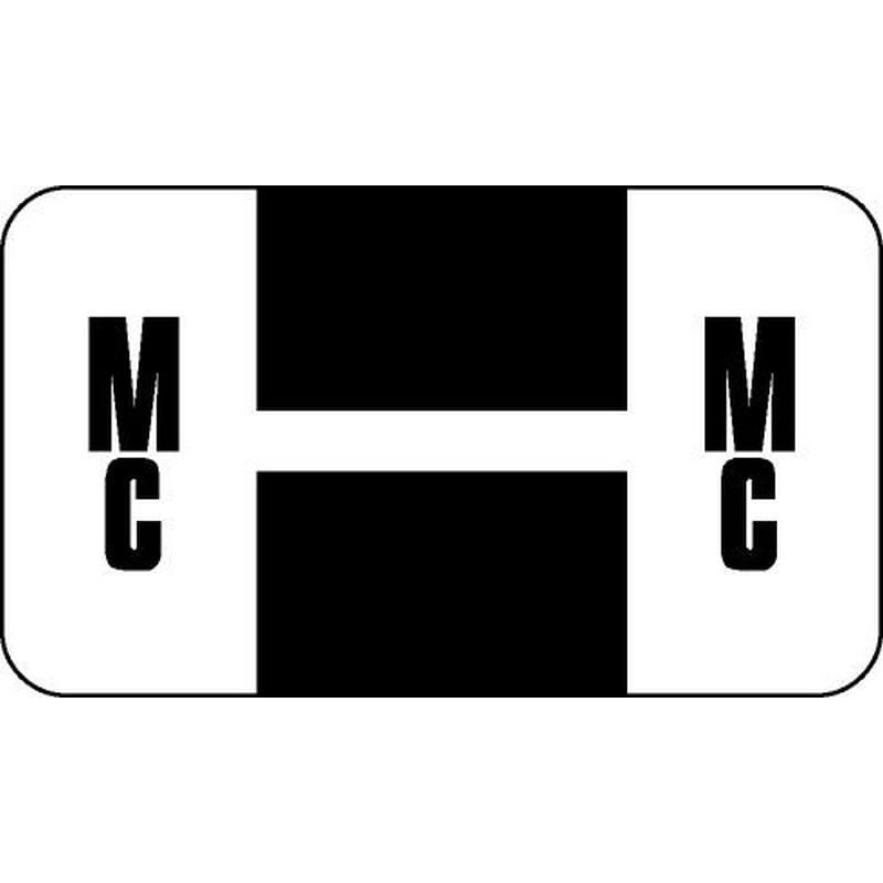 Safeguard Compatible "Mc" Labels, Laminated Stock, 15/16" X 1-5/8" Individual Letters - Pack of 240 - Image 2