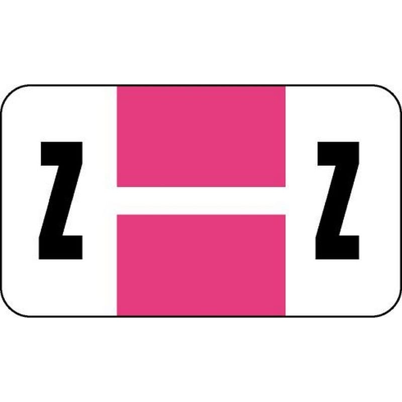 Safeguard Compatible "Z" Labels, Laminated Stock, 15/16" X 1-5/8" Individual Letters - Roll of 500 - Image 2