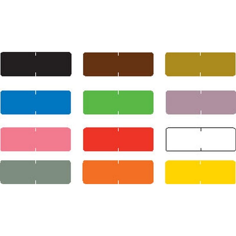 Barkley Compatible Solid Color Labels, Laminated Stock, 1/2" X 1-1/2" Individual Colors - Roll of 500 - Image 2