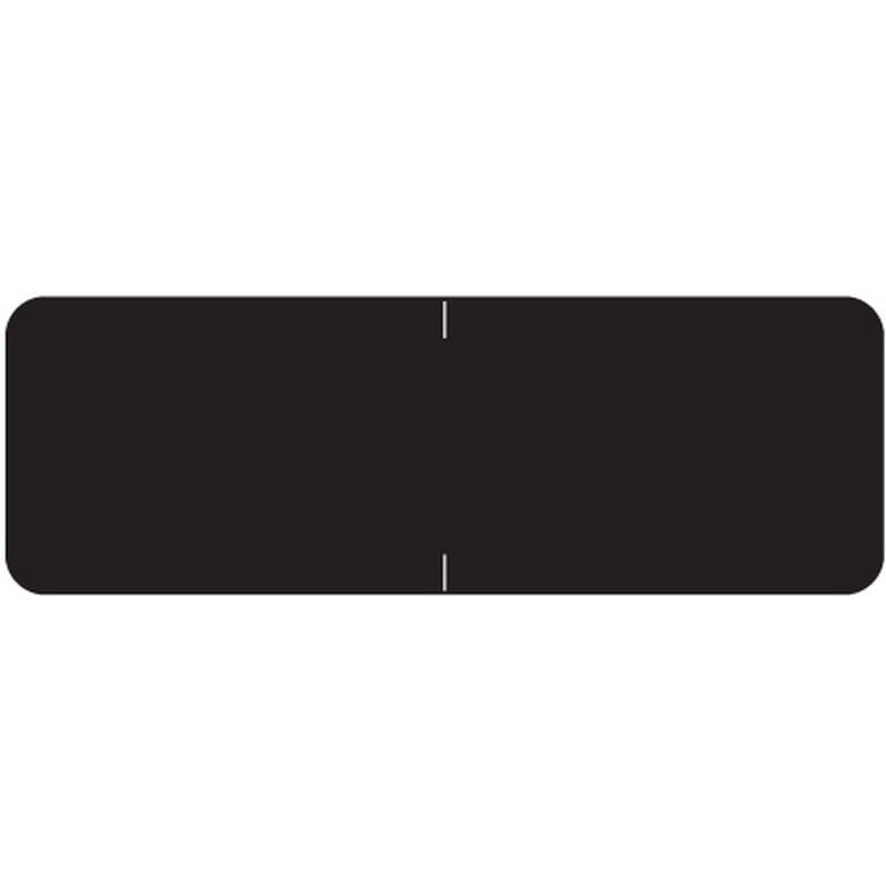 Barkley Compatible Solid Black Labels, Laminated Stock, 1/2" X 1-1/2" Individual Colors - Roll of 500