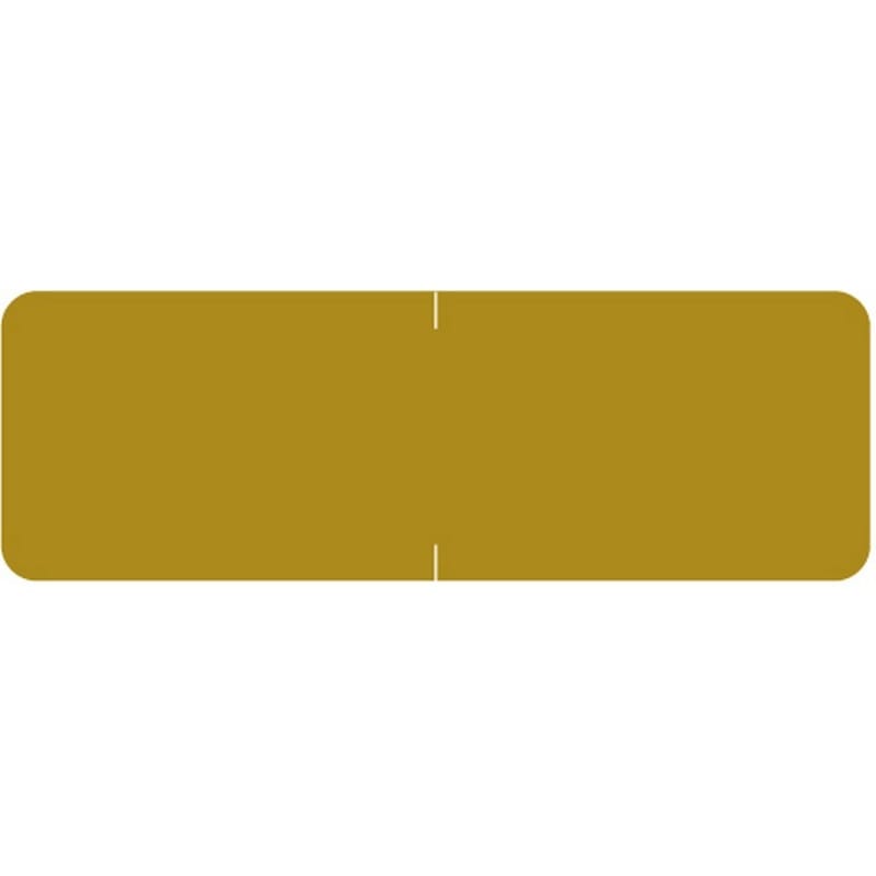 Barkley Compatible Solid Gold Labels, Laminated Stock, 1/2" X 1-1/2" Individual Colors - Roll of 500
