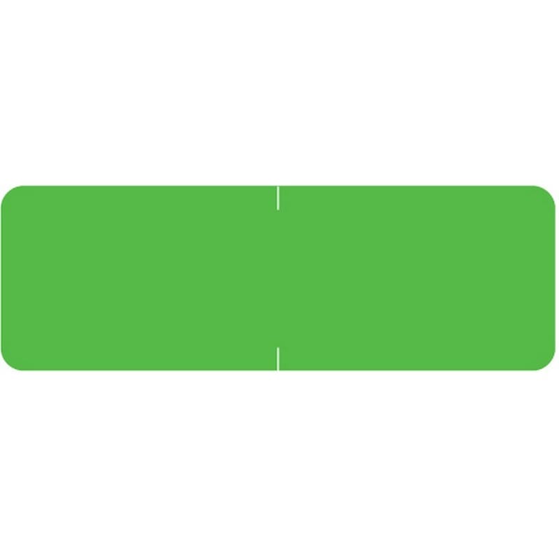 Barkley Compatible Solid Green Labels, Laminated Stock, 1/2" X 1-1/2" Individual Colors - Roll of 500