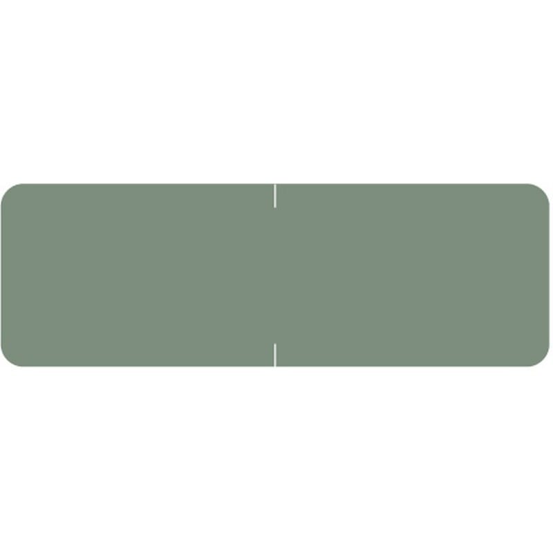 Barkley Compatible Solid Gray Labels, Laminated Stock, 1/2" X 1-1/2" Individual Colors - Roll of 500 - Image 2