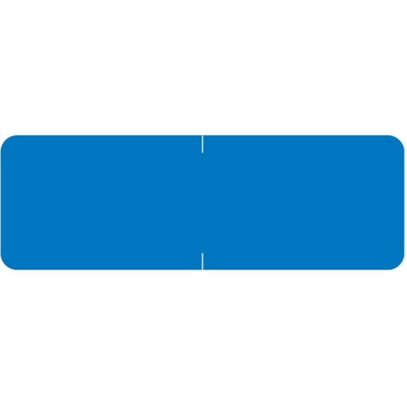 Barkley Compatible Solid Blue Labels, Laminated Stock, 1/2" X 1-1/2" Individual Colors - Roll of 500