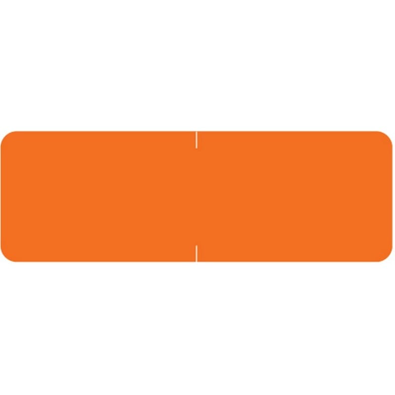Barkley Compatible Solid Orange Labels, Laminated Stock, 1/2" X 1-1/2" Individual Colors - Roll of 500