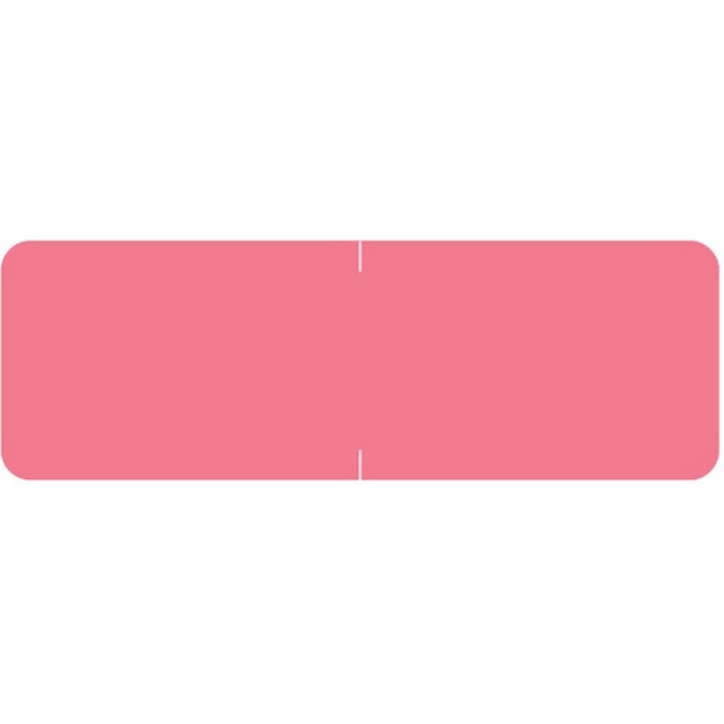 Barkley Compatible Solid Pink Labels, Laminated Stock, 1/2" X 1-1/2" Individual Colors - Roll of 500