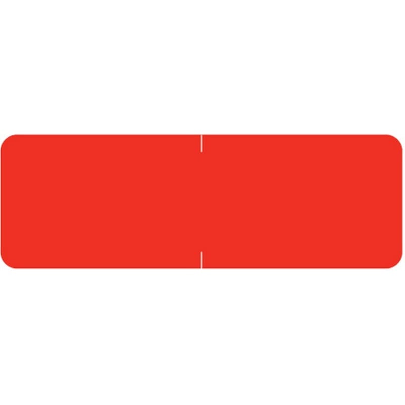 Barkley Compatible Solid Red Labels, Laminated Stock, 1/2" X 1-1/2" Individual Colors - Roll of 500