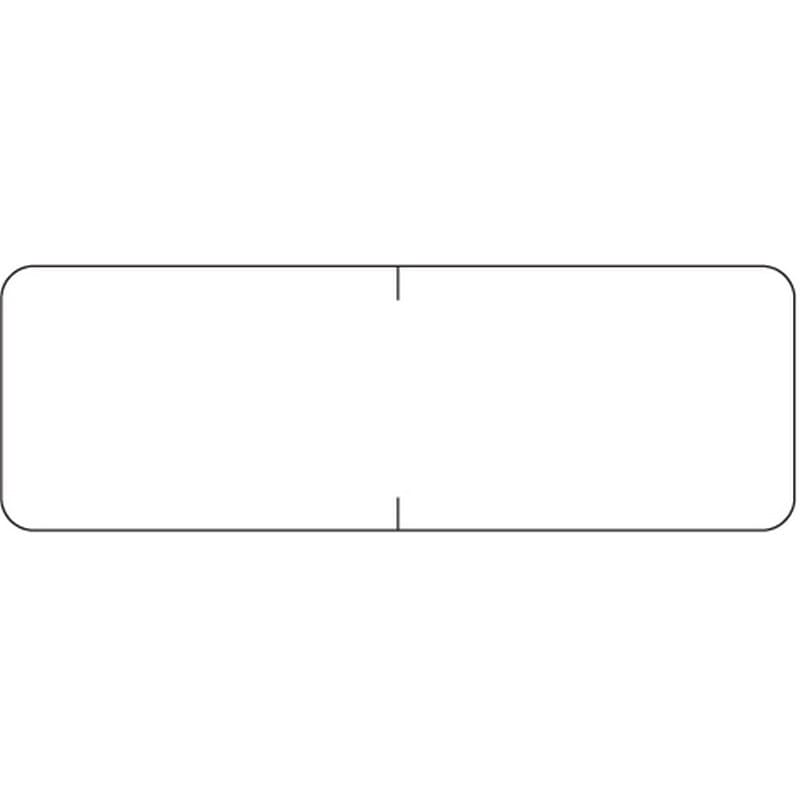 Barkley Compatible Solid White Labels, Laminated Stock, 1/2" X 1-1/2" Individual Colors - Roll of 500