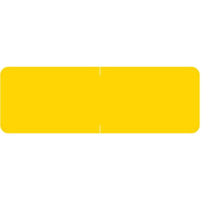 Barkley Compatible Solid Yellow Labels, Laminated Stock, 1/2" X 1-1/2" Individual Colors - Roll of 500