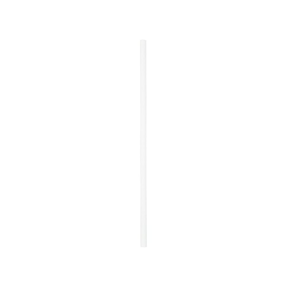 7 3/4" Jumbo Unwrapped Soda Straw, Clear (250 per Box, 50 Boxes per Case)