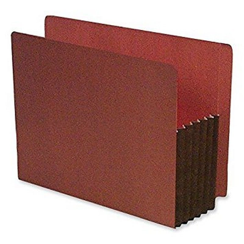 SJ Paper 6 Inch Expansion file Pocket, End tab, Full Cut 10/Box