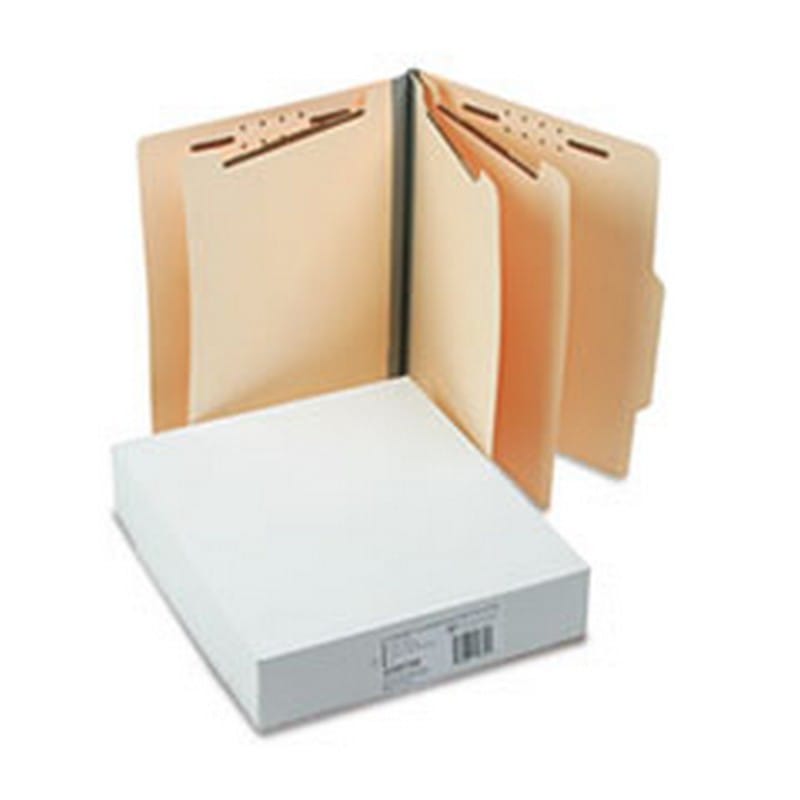 SJ Paper Economy Manila Classification Folders, Letter, Eight-Section, 15/Box