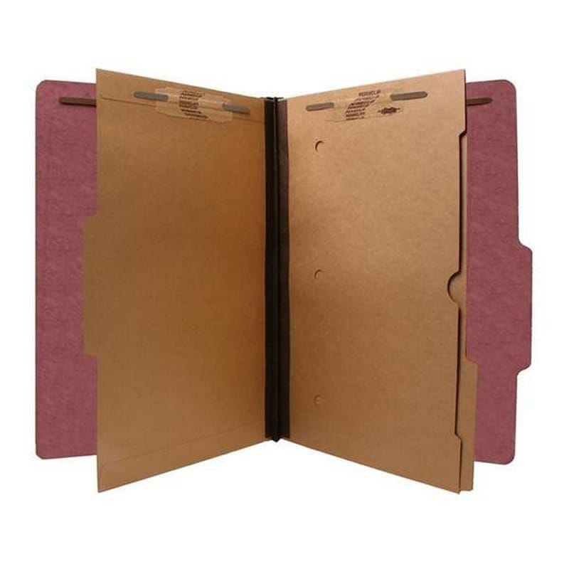 SJ Paper Classification Folder, 6 Section, Legal, 15/Box