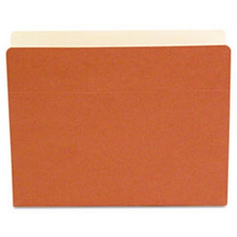 SJ Paper Economy File Pocket, 5-1/4 Inch Expansion, Letter, Redrope, 10/Box