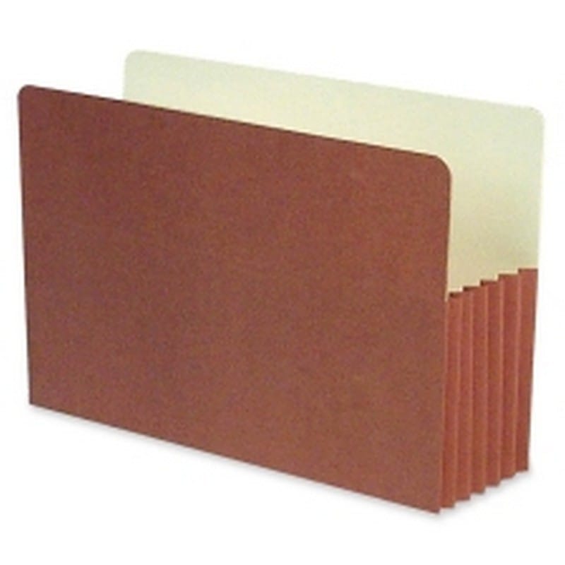 SJ Paper Expanding Wallet Pockets, 5-1/4" Expansion, 11 pt, Legal, 25/Box