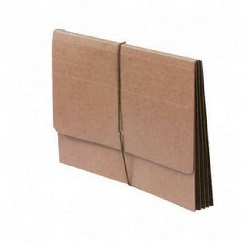 SJ Paper 5-1/4" Expansion Wallets, Redrope, Letter, Red