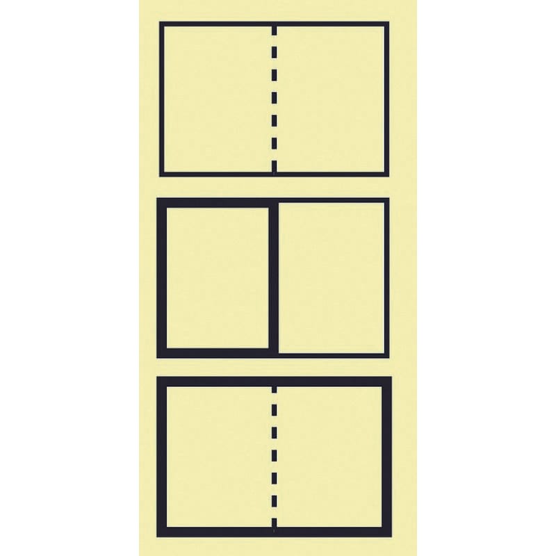 Cover-up Labels, Manila, Opaque Stock, 1-1/2 X 3 H ( 500 per Roll)