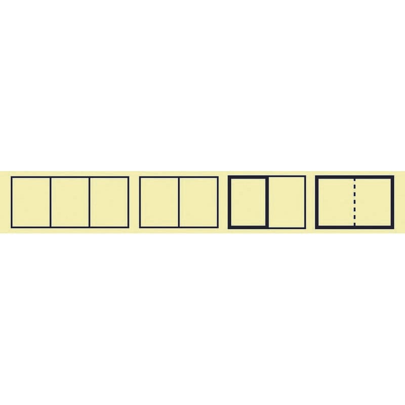 Cover-up Labels, Manila, Opaque Stock, 6-1/2 X 1 H ( 500 per Roll)