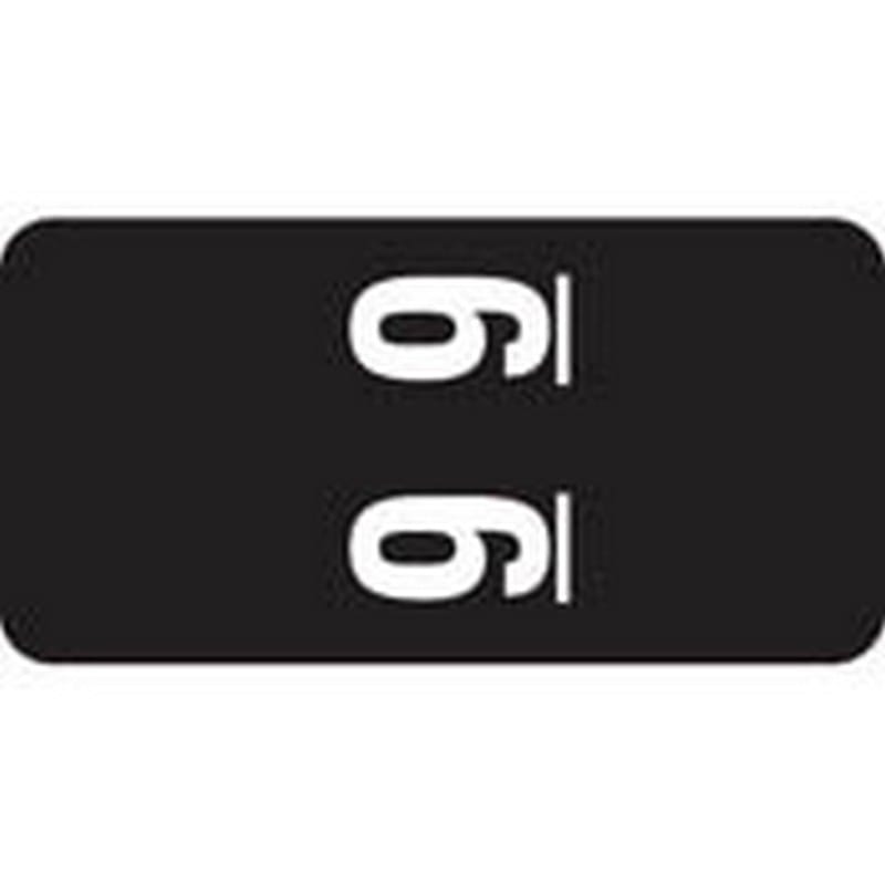 Smead Compatible Numeric "9" Labels, Matte Stock, 2" X 1" Individual Numbers - Roll of 250