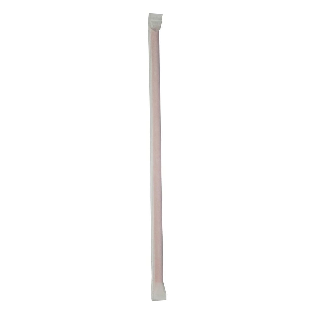 10" Giant Straw Wrapped, Red (300 per Box, 24 Boxes per Case)