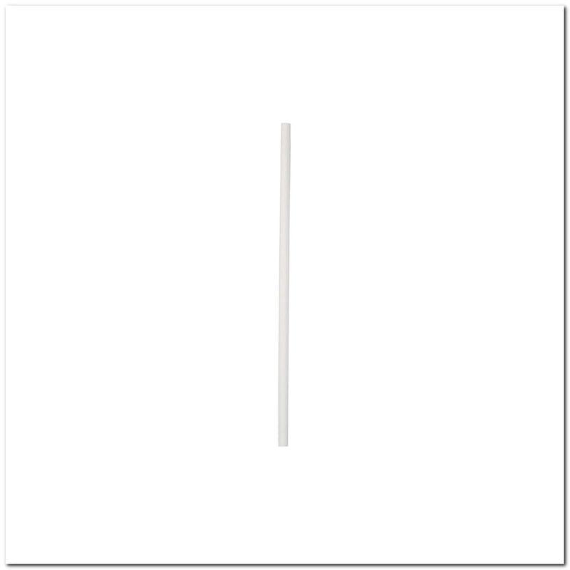 5 3/4" Wrapped Milk Straw, White (500 per Box, 24 Boxes per Case)