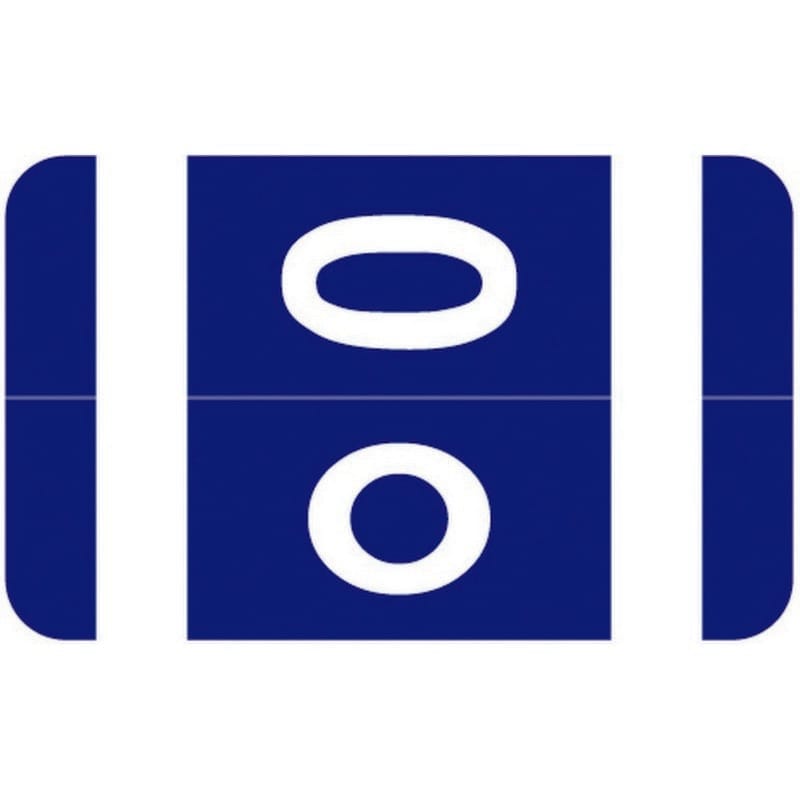 Smead Compatible "O" Labels, Polylaminated Stock, 1" X 1-5/8" Individual Letters - Rolls of 250