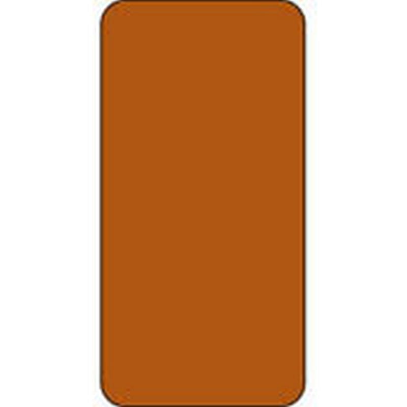Smead Compatible Solid Brown Labels, Matte Stock, 2" H X 1" W Individual Colors - Roll of 250