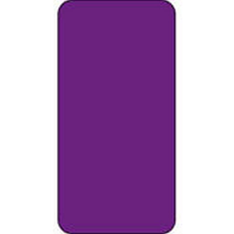 Smead Compatible Solid Purple Labels, Matte Stock, 2" H X 1" W Individual Colors - Roll of 250