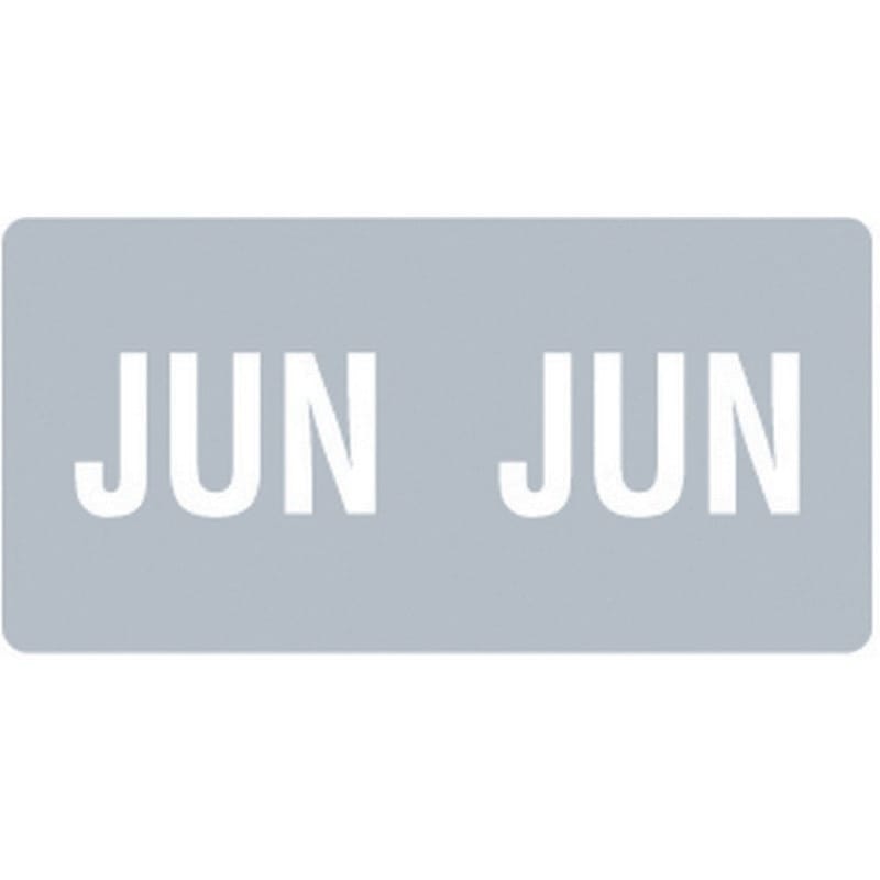 Smead ETS Compatible "Jun" Month Labels, Laminated Stock,1/2" x 1", Individual Months - Pack of 250