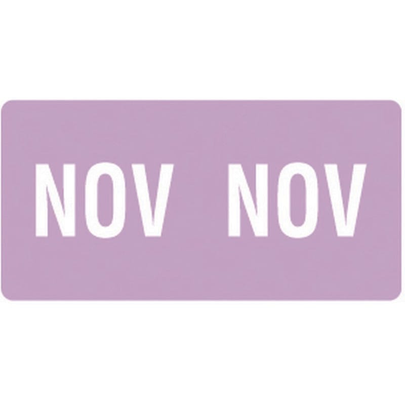 Smead ETS Compatible "Nov" Month Labels, Laminated Stock,1/2" x 1", Individual Months - Pack of 250