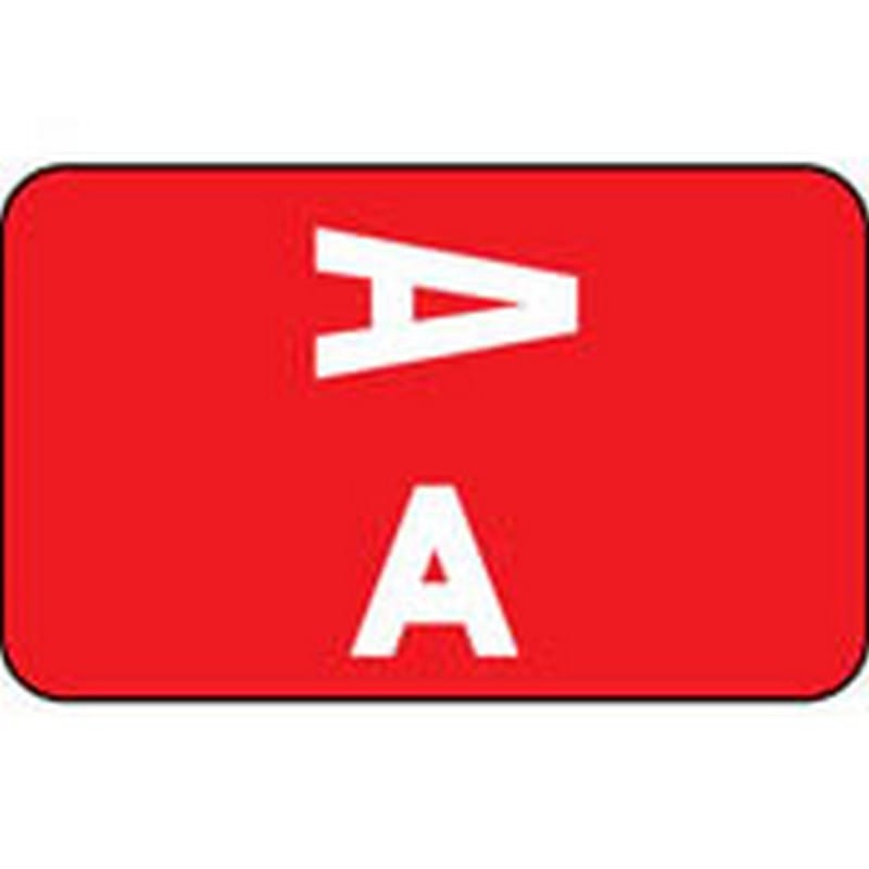 Smead Compatible Labels, Polylaminated Stock, 1" X 1-5/8" Individual Letters - 100 per Pack