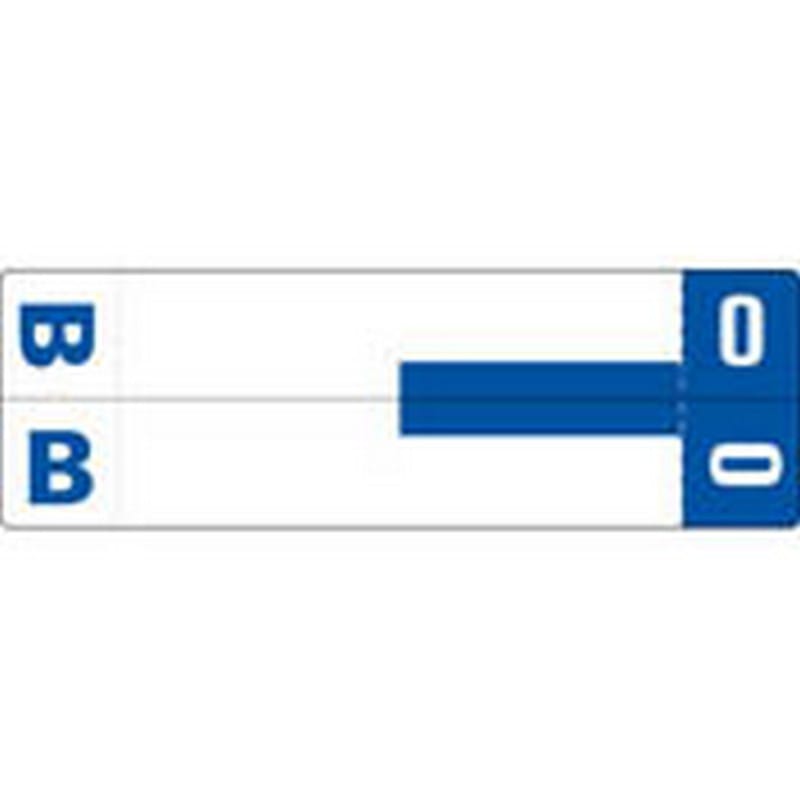 Smead Compatible "BO" Labels, Matte paper Stock, 1-5/32" X 3-5/8" Individual Letters - 100 per Pack