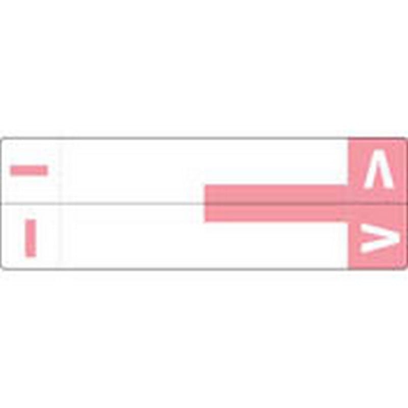 Smead Compatible "IV" Labels, Matte paper Stock, 1-5/32" X 3-5/8" Individual Letters - 100 per Pack
