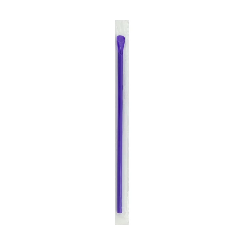 8 1/4" Jumbo Spoon Straw Wrapped, Assorted Neon (400 per Box, 25 Boxes per Case) - Image 3