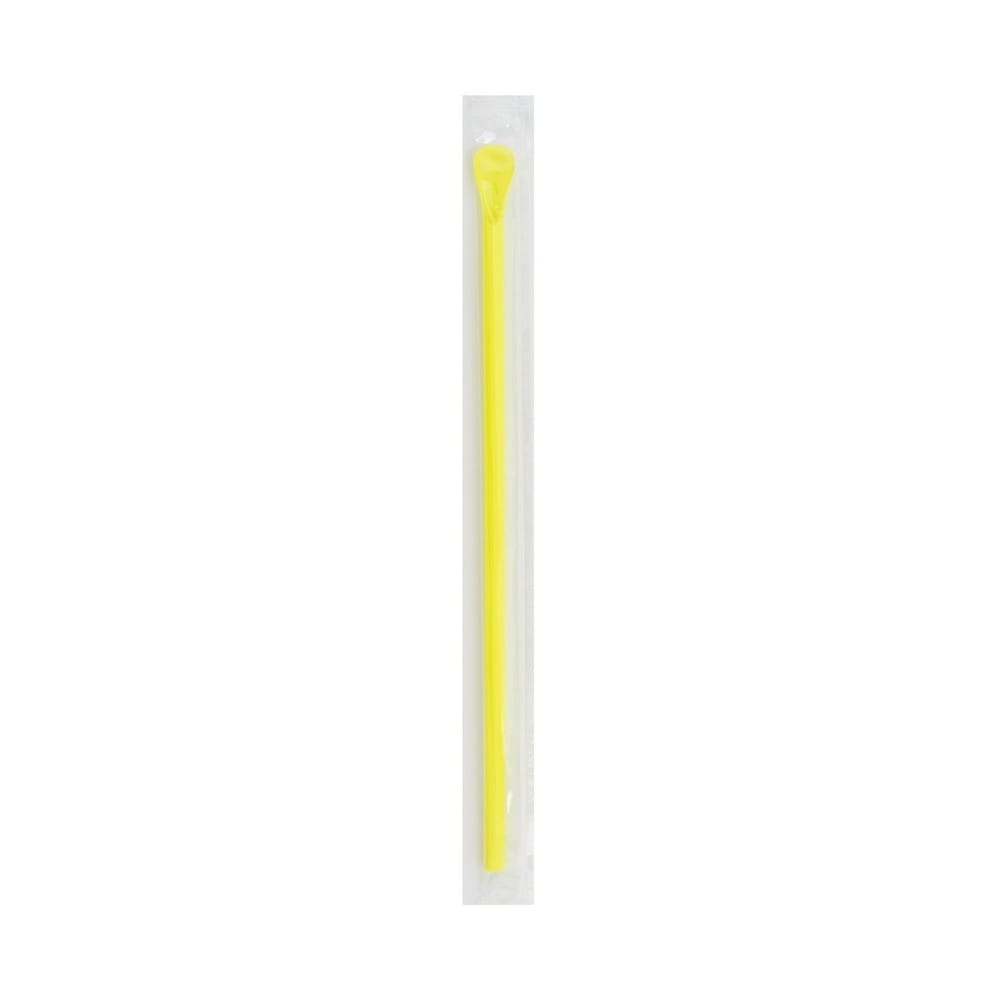 8 1/4" Jumbo Spoon Straw Wrapped, Assorted Neon (400 per Box, 25 Boxes per Case)