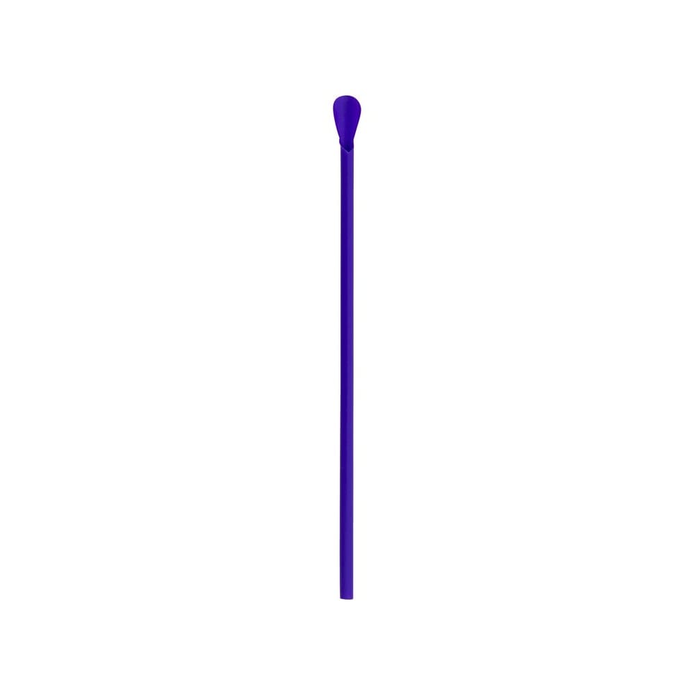 8 1/4" Jumbo Spoon Straw Unwrapped, Assorted Neon (400 per Box, 25 Boxes per Case) - Image 3
