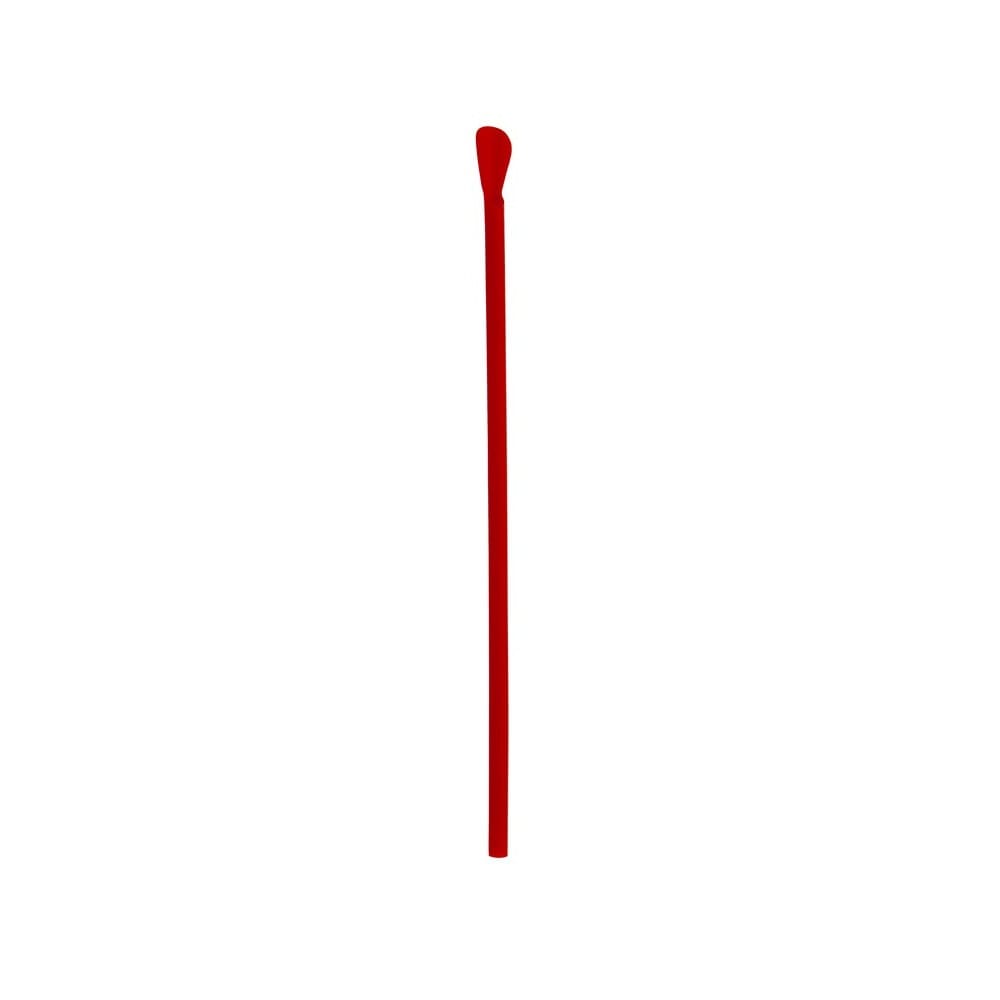 8 1/4" Jumbo Spoon Straw Unwrapped, Red (400 per Box, 25 Boxes per Case)