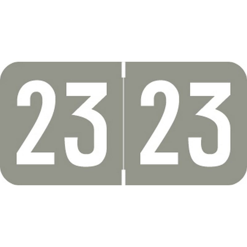 Sav-Tyme Compatible "23" Yearband Labels, Laminated Stock 1-1/2" x 3/4" - 500 per Roll