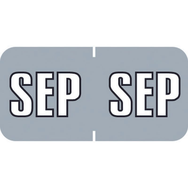 Sycom SYET Compatible "Sep" Month Labels, Laminated Stock,1-1/2" x 3/4", Individual Months - Pack of 252