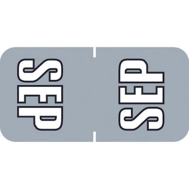 Sycom SYTT Compatible "Sep" Top tab Month Labels, Laminated Stock,1-1/2" x 3/4", Individual Months - Pack of 252