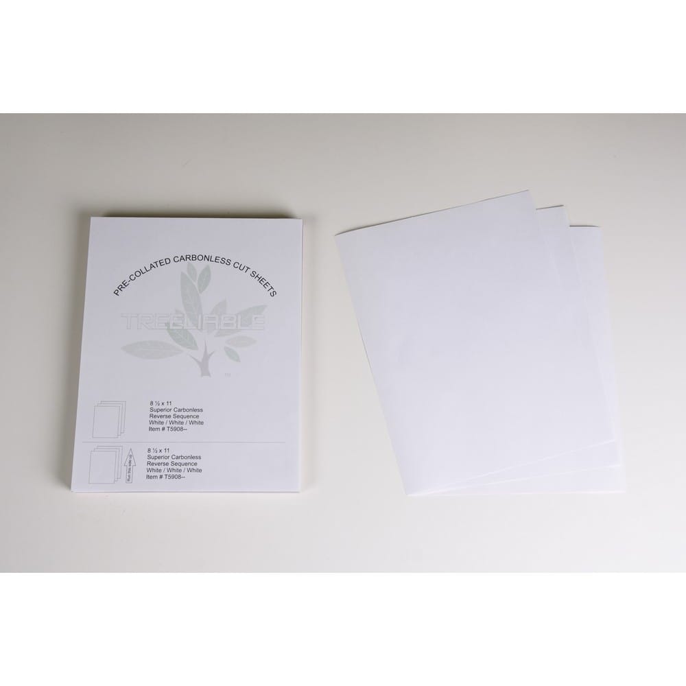 3-Part Reverse Sequence White / White / White Pre-Collated Carbonless Paper (Carton of 1002 Sheets) - Image 3