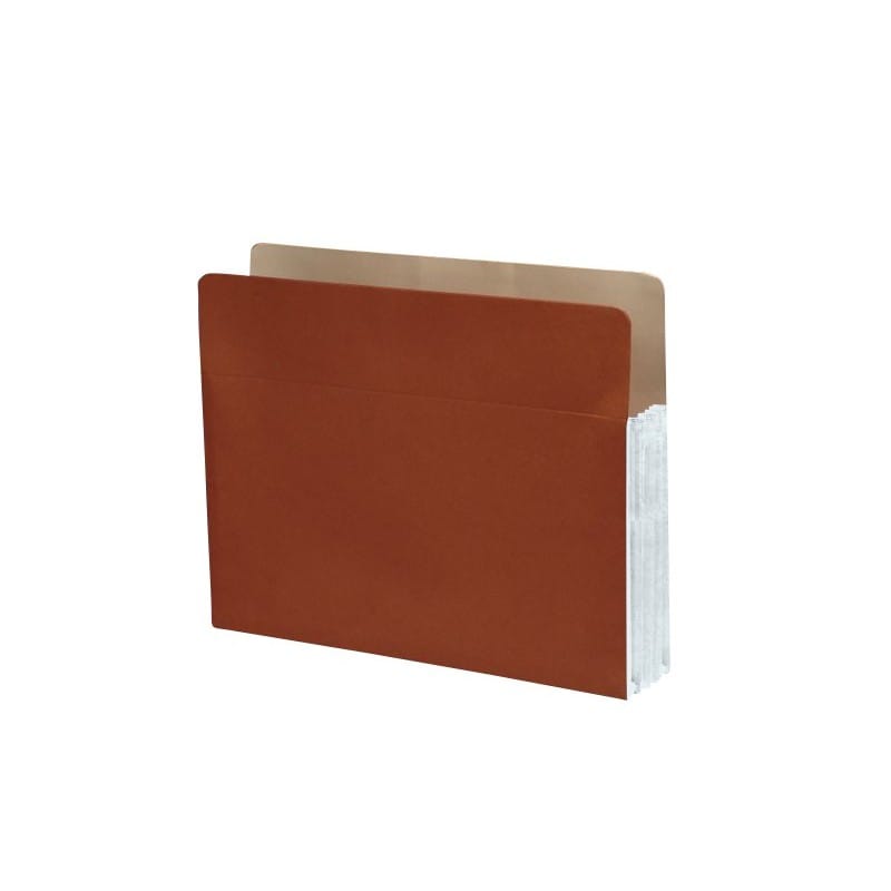 Standard TOP TAB Expansion Pockets, Frosty White Tyvek Gussets, Letter Size, 3-1/2" Expansion (Carton of 100)