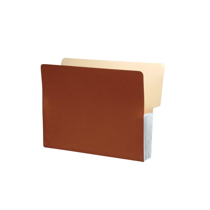 Shelf Tab Expansion Pockets, Frosty White Tyvek Gussets, Letter Size, 3-1/2" Expansion (Carton of 100)