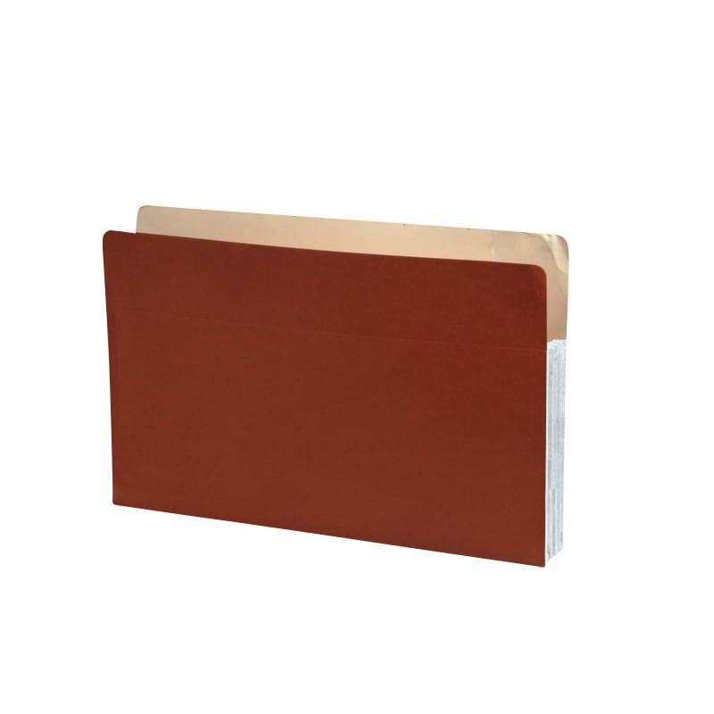 Standard TOP TAB Expansion Pockets, Frosty White Tyvek Gussets, Legal Size, 3-1/2" Expansion (Carton of 100) - Image 2